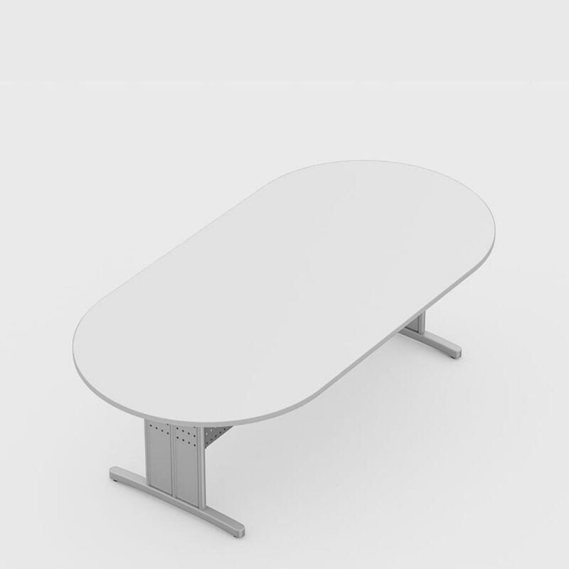 MESA DE REUNIÃO OVAL GOLD #25MM