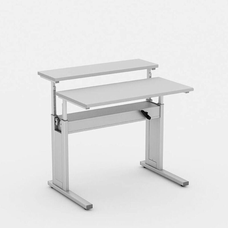 Mesa Ergonômica com Regulagem de Altura e Tampo Reto