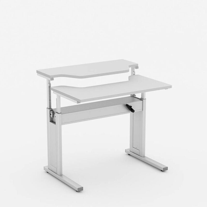 Mesa Ergonômica com Regulagem de Altura e Tampo Anatômico