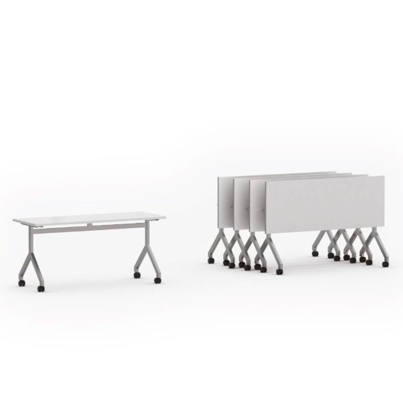 MESA RETA REBATÍVEL RETANGULAR MODELO Y BEND