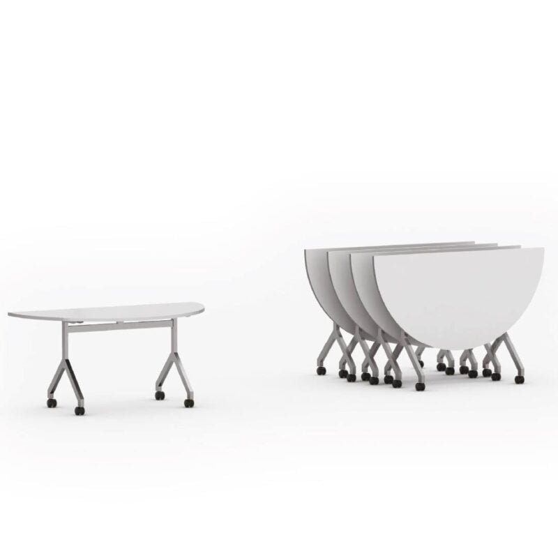 MESA REBATÍVEL SEMI CIRCULAR MODELO "Y"